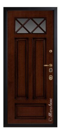 Стальная дверь МетаЛюкс «СМ1709/11» вид изнутри