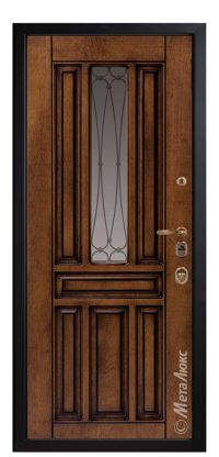 Стальная дверь МетаЛюкс «СМ1711/9» вид изнутри