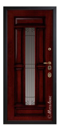 Стальная дверь МетаЛюкс «СМ1712/10» вид изнутри