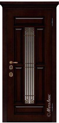 Стальная дверь МетаЛюкс «СМ1712/13» вид снаружи