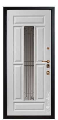 Стальная дверь МетаЛюкс «СМ1712/13» вид изнутри