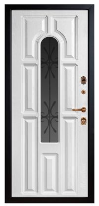 Стальная дверь МетаЛюкс «СМ460/19» вид изнутри