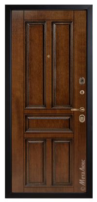 Стальная дверь МетаЛюкс «М425/9» вид изнутри