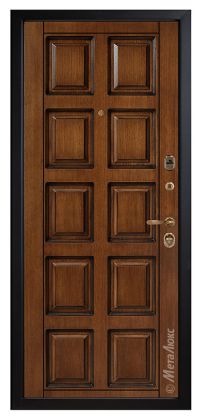 Стальная дверь МетаЛюкс «М426/9» вид изнутри