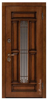 Стальная дверь МетаЛюкс «СМ422/9» вид снаружи