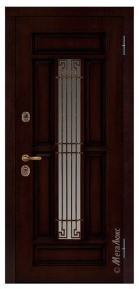 Стальная дверь МетаЛюкс «СМ422/14» вид снаружи