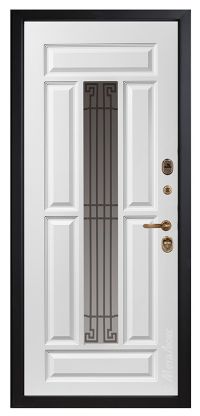 Стальная дверь МетаЛюкс «СМ422/14» вид изнутри