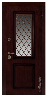 Стальная дверь МетаЛюкс «СМ424/8» вид снаружи