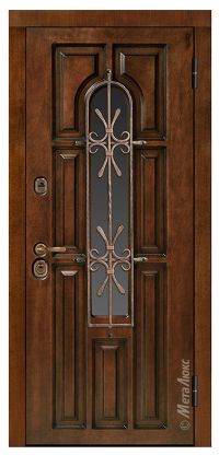 Стальная дверь МетаЛюкс «СМ460/9» вид снаружи