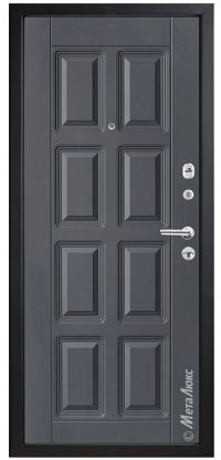 Стальная дверь МетаЛюкс «М396» вид изнутри