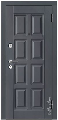 Стальная дверь МетаЛюкс «М396/1» вид снаружи