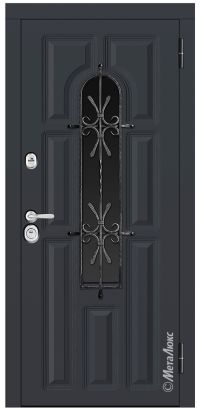 Стальная дверь МетаЛюкс СМ370/12 E1 вид снаружи