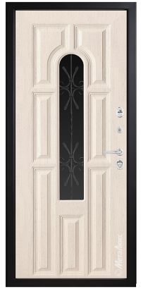 Стальная дверь МетаЛюкс СМ370/12 E1 вид изнутри