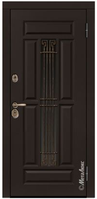 Стальная дверь МетаЛюкс СМ386/2 Е1 вид снаружи