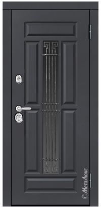Стальная дверь МетаЛюкс СМ386/14 E1 вид снаружи