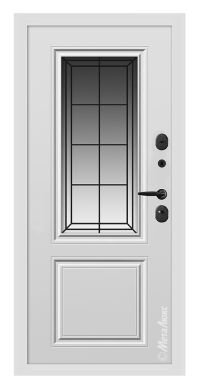 Стальная дверь МетаЛюкс СМ6023 вид изнутри