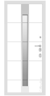 Стальная дверь МетаЛюкс СМ6008 вид изнутри