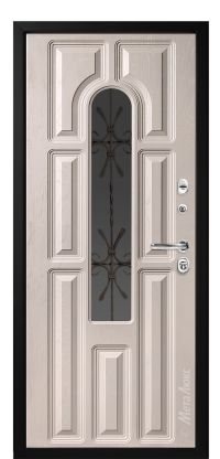 Стальная дверь МетаЛюкс «СМ60/2» вид изнутри