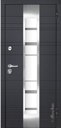 Стальная дверь МетаЛюкс «М66» вид снаружи