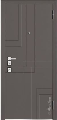 Стальная дверь МетаЛюкс «М1102/7» вид снаружи