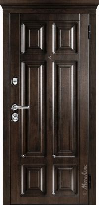 Стальная дверь МетаЛюкс «Идеал М706/2» вид снаружи