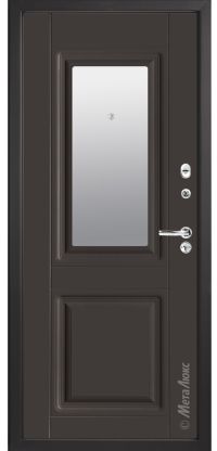Стальная дверь МетаЛюкс «М34/9 Z» вид изнутри