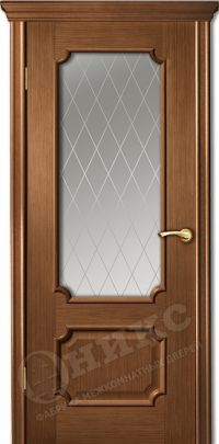 межкомнатная дверь Оникс «Палермо» (остекленная (Ромбы), орех)