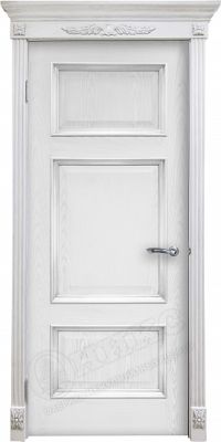 межкомнатная дверь Оникс «Прованс» (глухая, патина серебро)