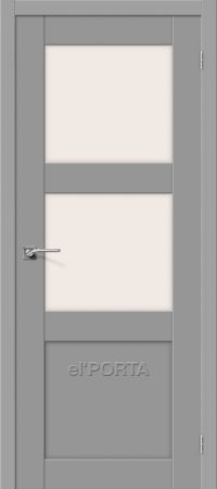 межкомнатная дверь el'Porta «Порта-4» (Стекло «Magic Fog», Серый)